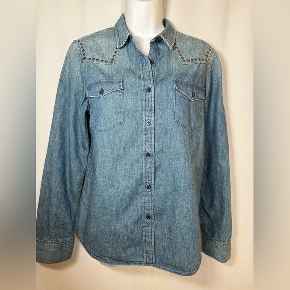 GAP Pants - Gap Women’s Denim Long Sleeve Button Up Soze Small